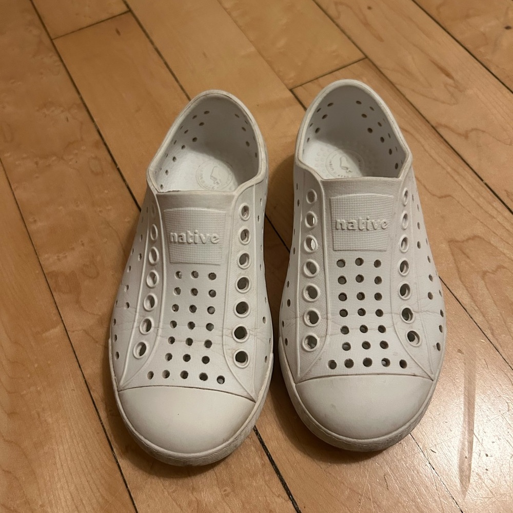 Native Kids Shoes - White